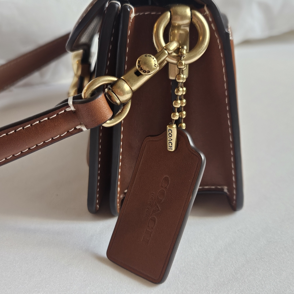 Coach Tabby 20 Shoulder Bag in Tan Brown - Picture 5 of 14